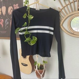 Brandy Melville racing stripe long sleeve